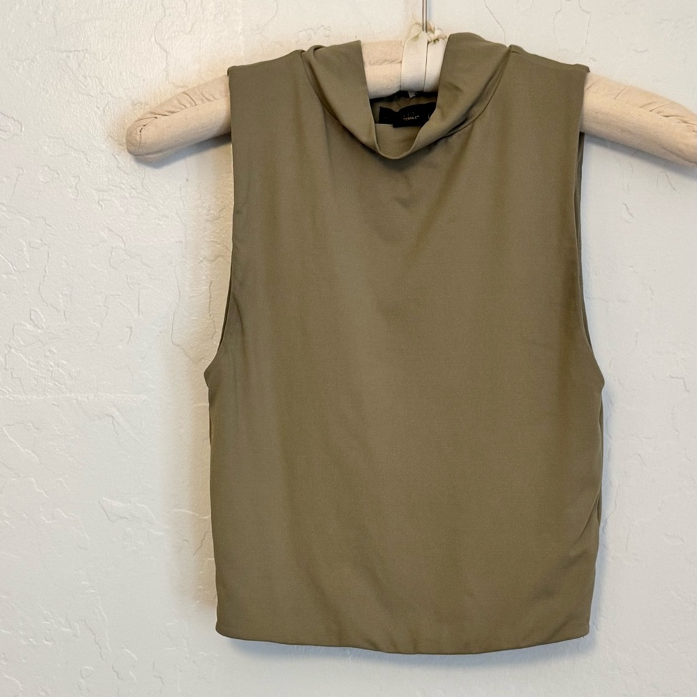 House of Harlow 1960 Sleeveless Mockneck Tank Top Small XS